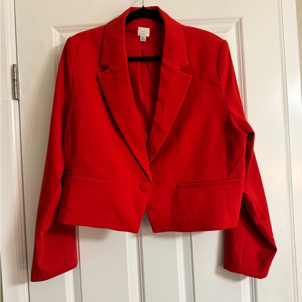 a new day Red Women's Blazer Jacket - Picture 2 of 3